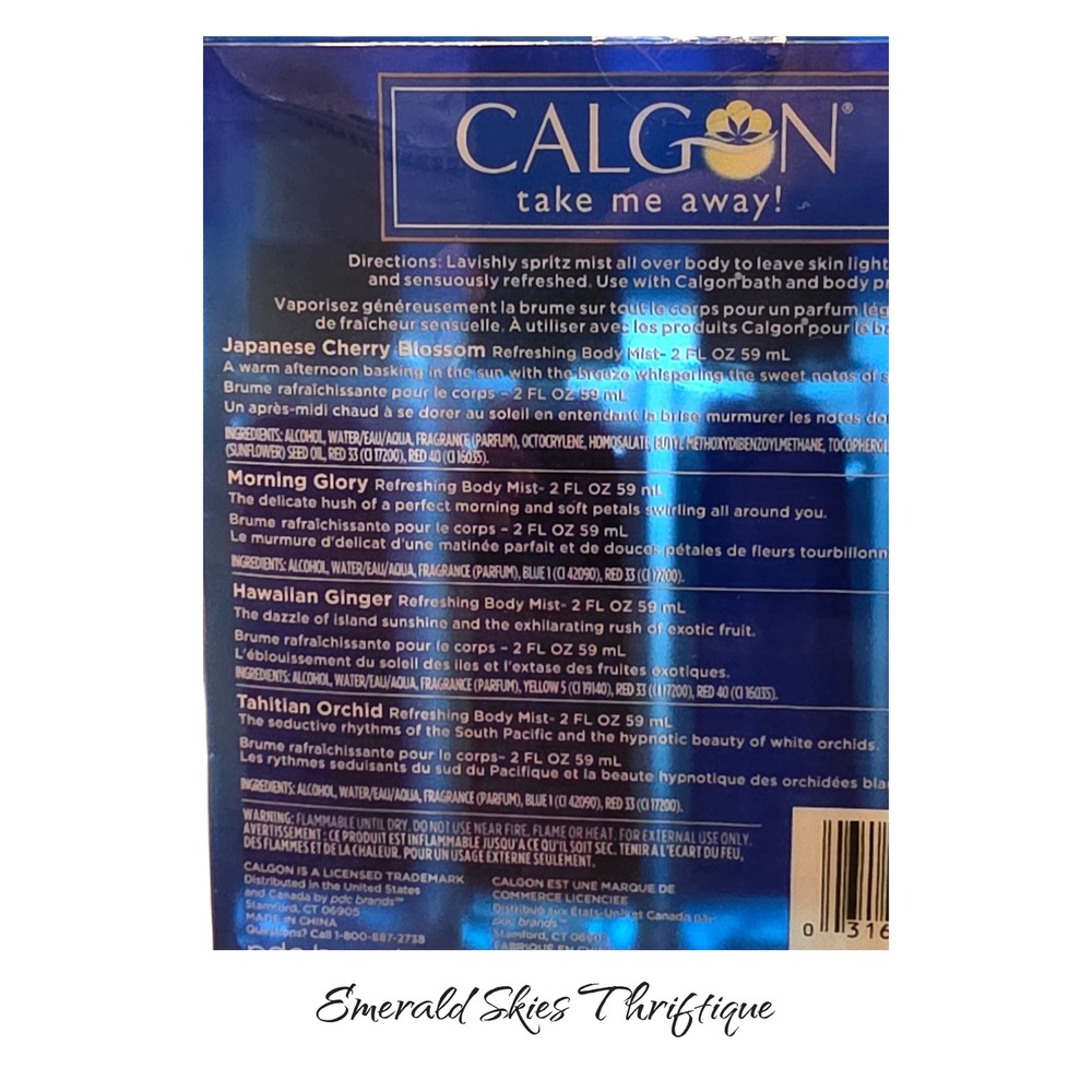 Calgon Take Me Away 4 Pc Gift Set, new. Free shipping - Picture 2 of 2